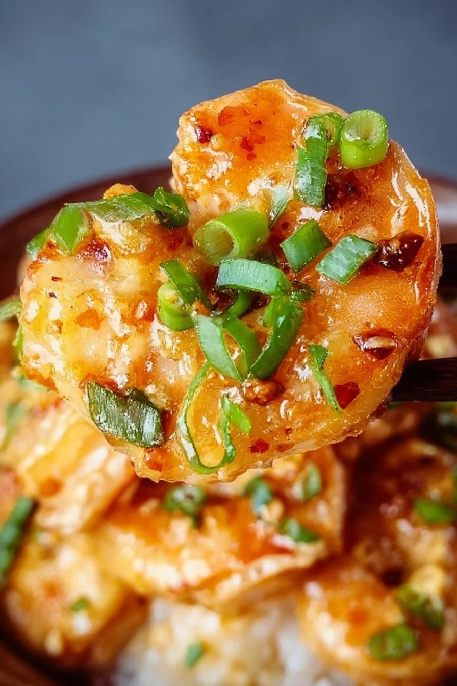 Delicious Bang Bang Shrimp served with a spicy creamy sauce