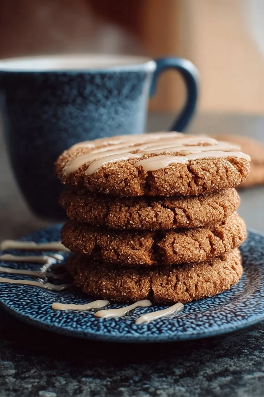 Delicious homemade coffee cake cookies fresh out of the oven