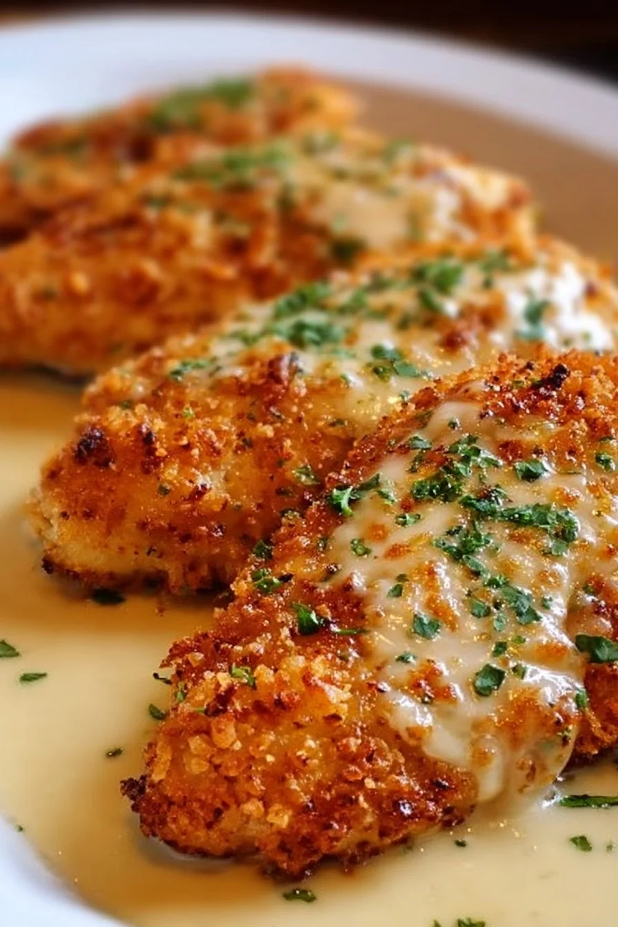 Delicious Longhorn Steakhouse Parmesan Chicken served with sides