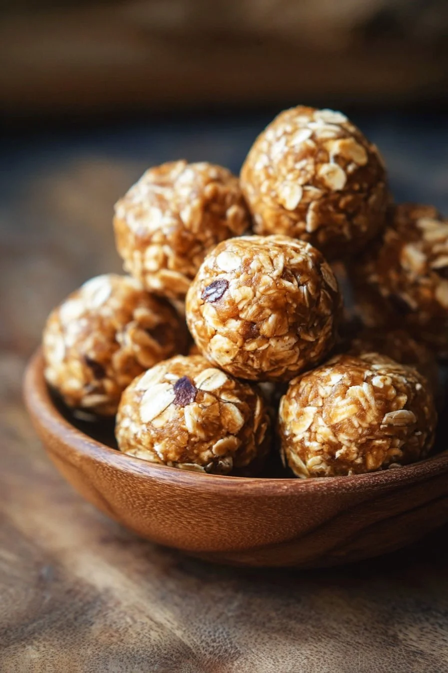 Healthy oatmeal peanut butter energy bites for a nutritious snack