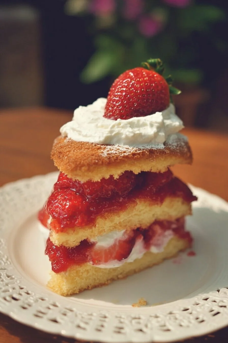 Strawberry Shortcake 2 Delicious homemade Strawberry Shortcake topped with fresh strawberries and whipped cream