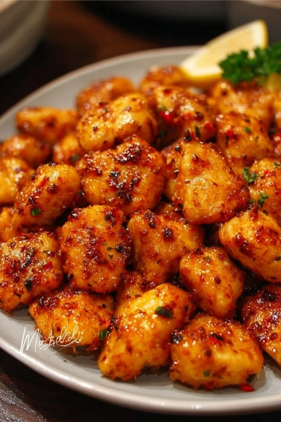 Cowboy Butter Chicken Bites: Bold, Buttery, and Finger-Licking Good 5 Cowboy Butter Chicken Bites served on a platter, showcasing bold and buttery flavor