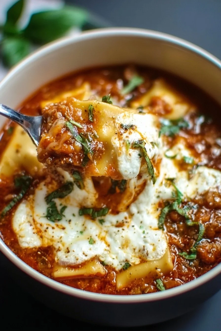Crockpot Lasagna Soup