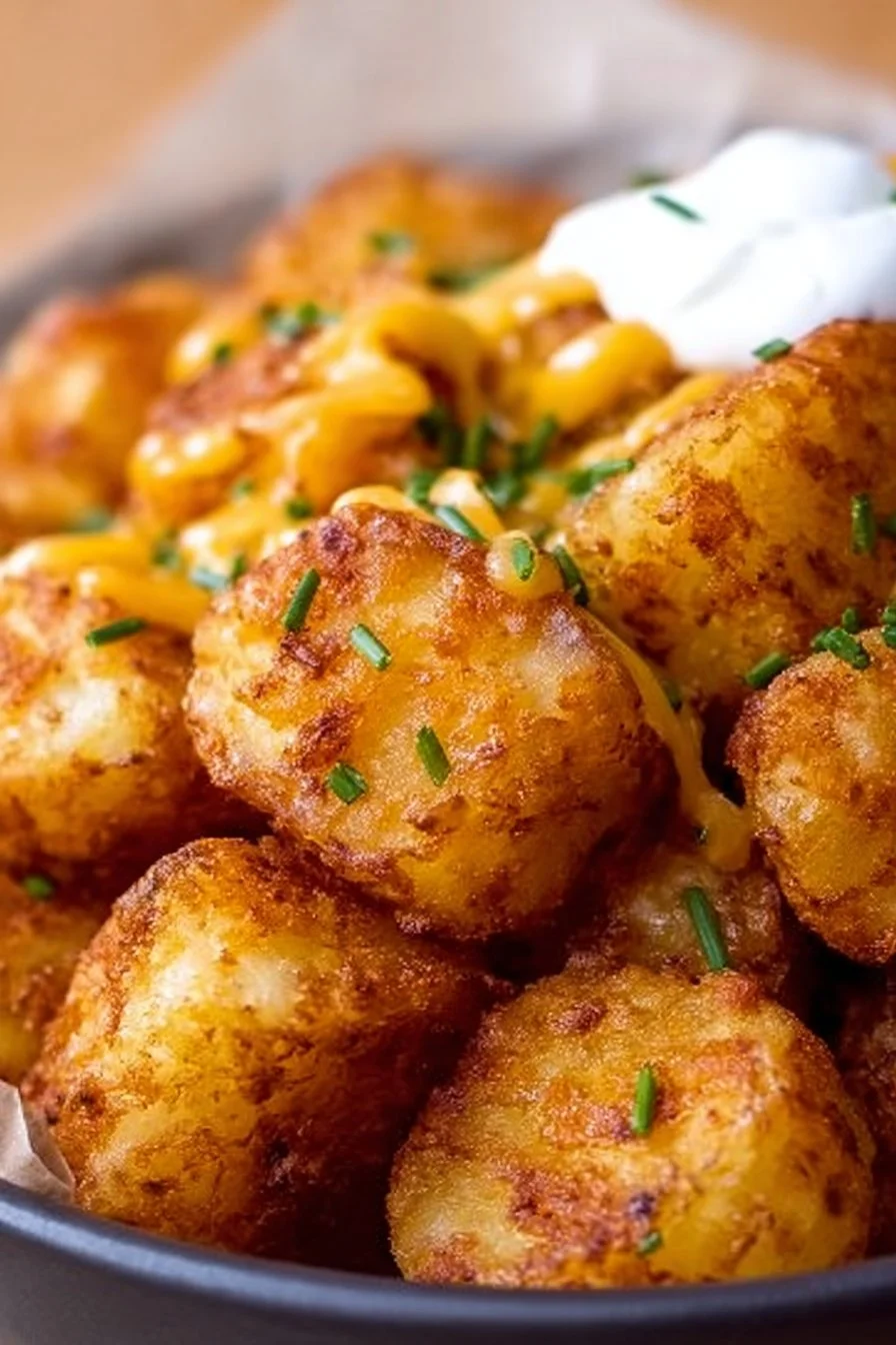 Delicious homemade Taco Bell Potato Bites copycat recipe served in a bowl