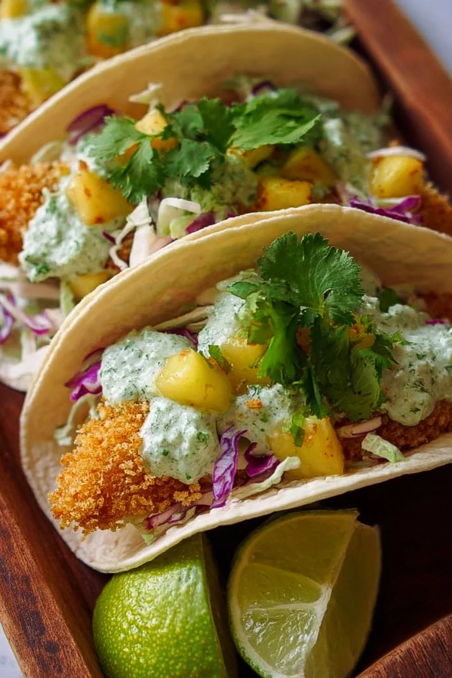Baked Panko Fish Tacos