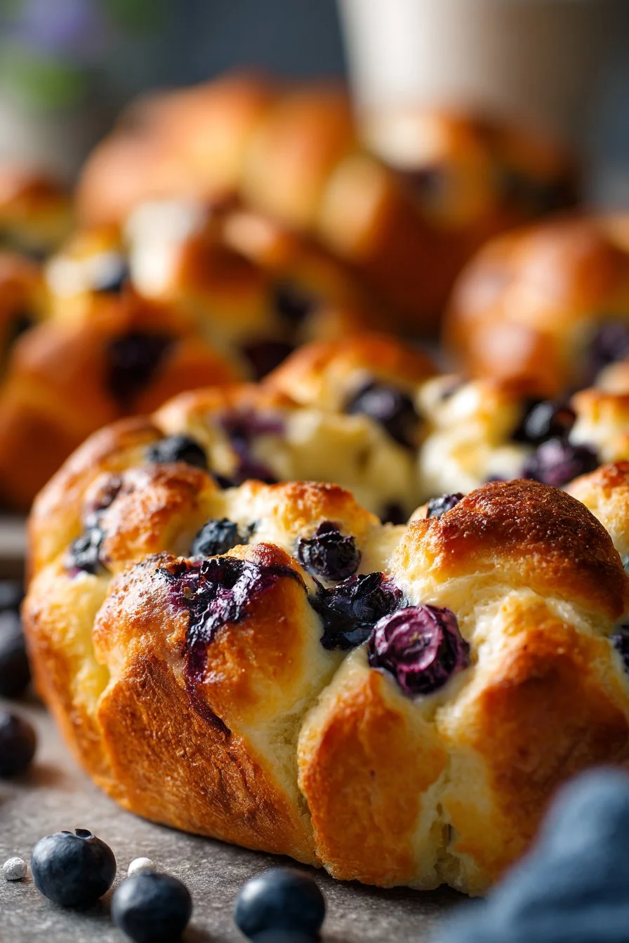 Cottage Cheese Blueberry Cloud Bread