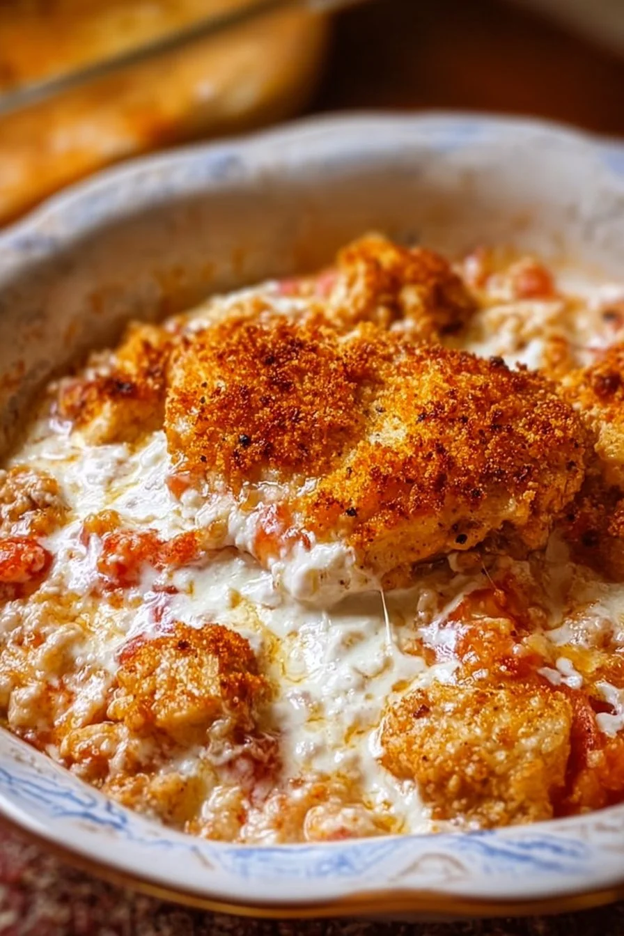 Cottage Cheese Chicken Parm Bowl 2 Cottage Cheese Chicken Parm Bowl with vibrant toppings and cheese