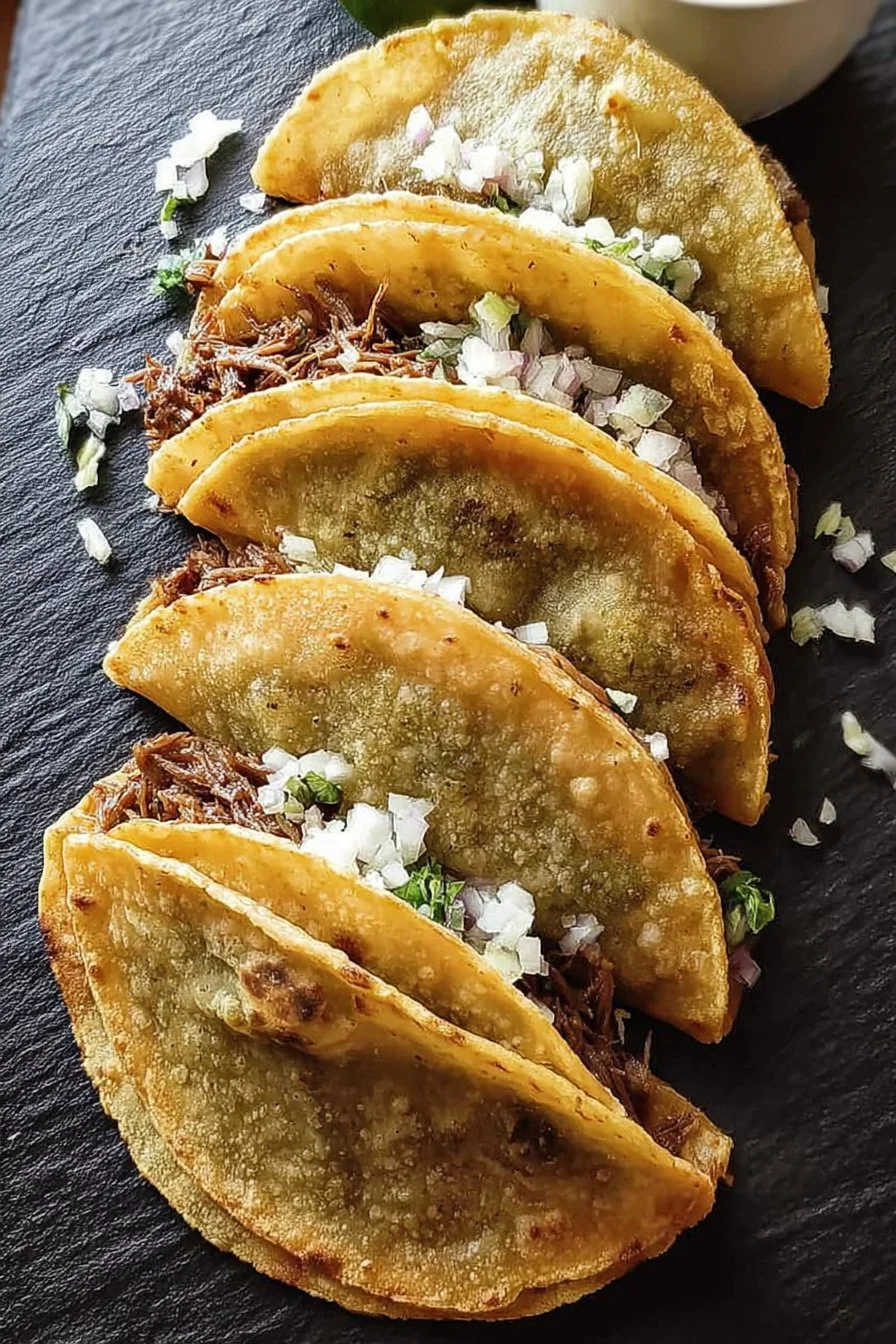 Crunchy Tacos with Shredded Mexican-Style Beef