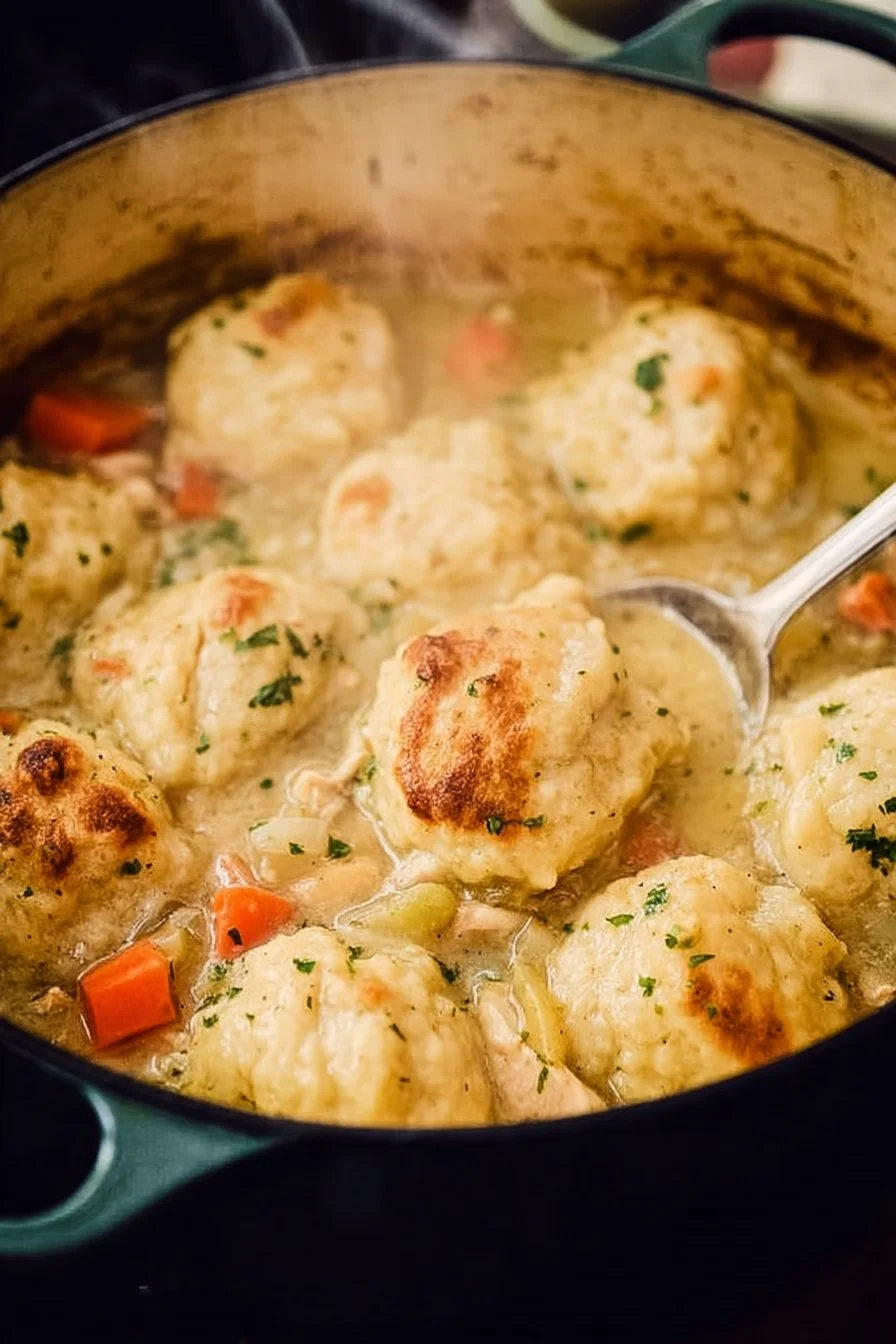 Dutch Oven Chicken and Dumplings
