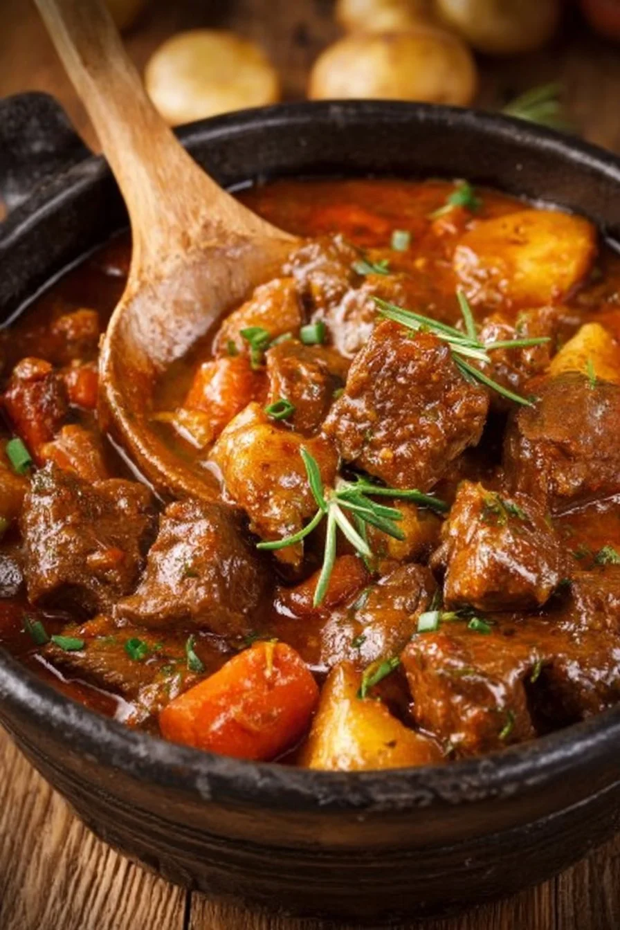 Pin by M Curtis on A Whole New Diet Plan | Dutch oven beef stew, Beef recipes, Stew recipes 2 Hearty Dutch oven beef stew with vegetables and aromatic herbs.