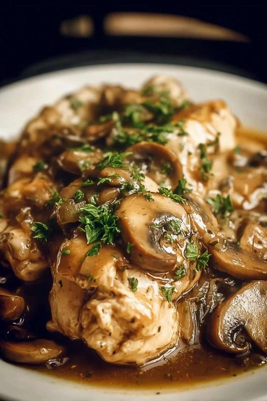 Slow Cooker Chicken Marsala 2 Delicious Slow Cooker Chicken Marsala with mushrooms and wine sauce