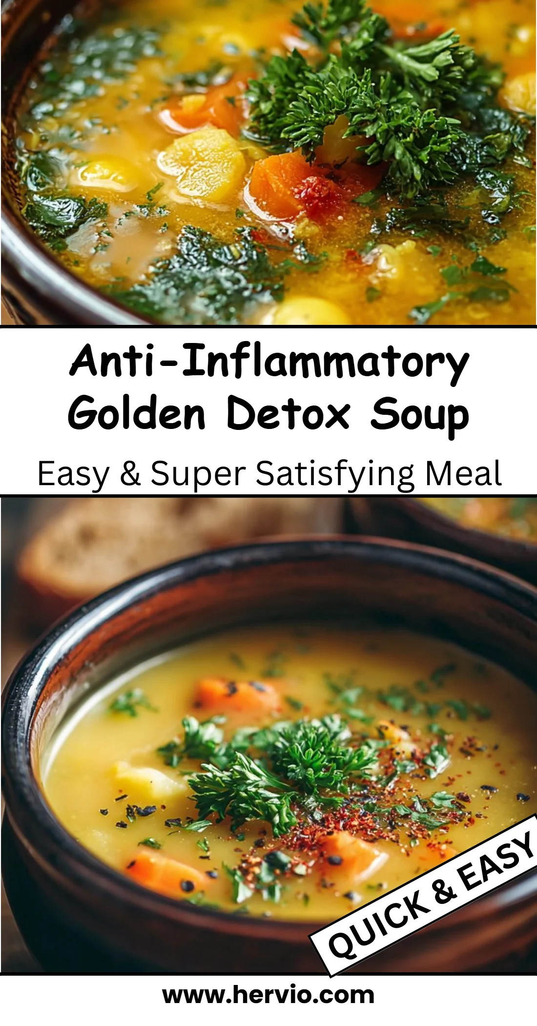 Anti-Inflammatory Golden Detox Soup
