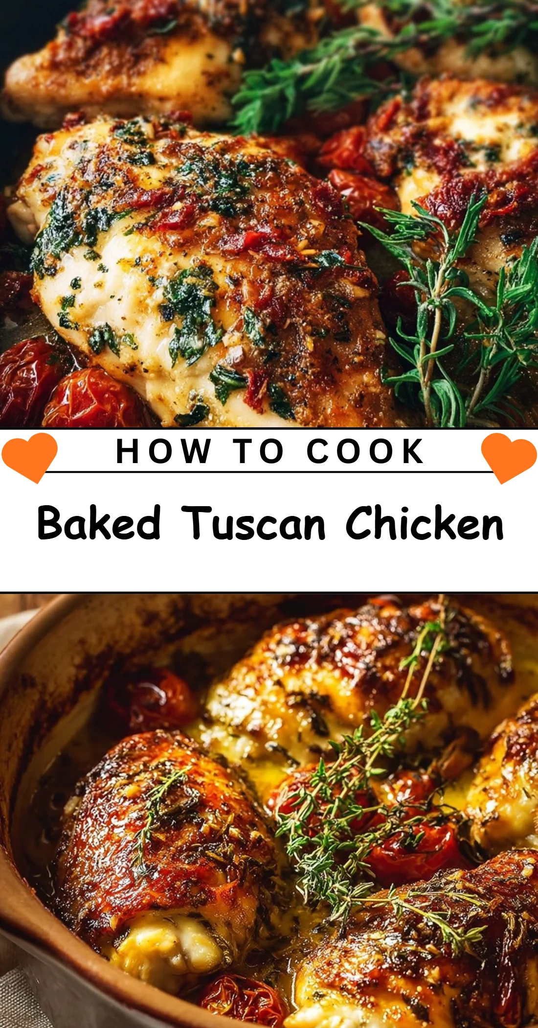 Baked Tuscan Chicken