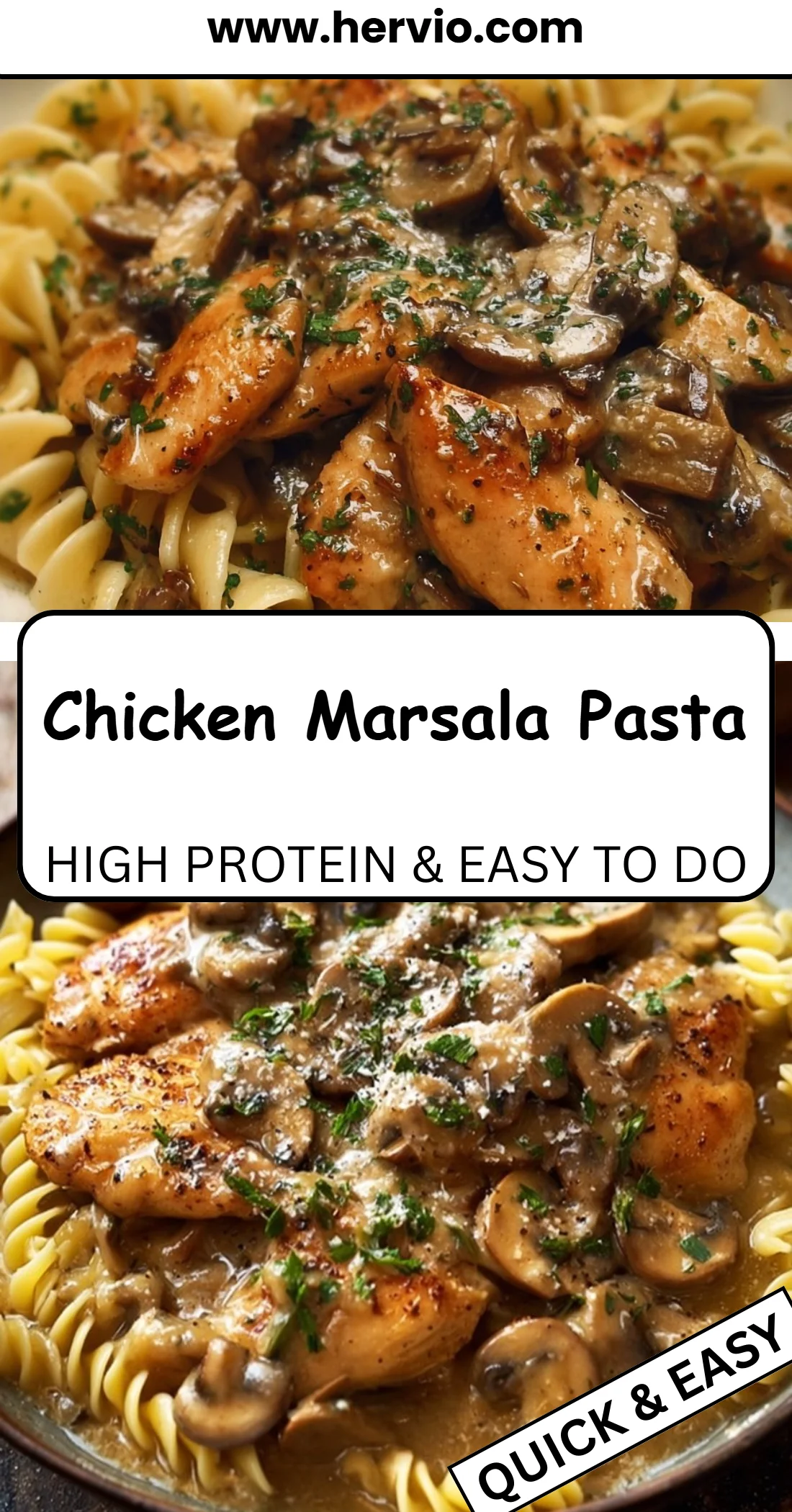 Chicken Marsala Pasta