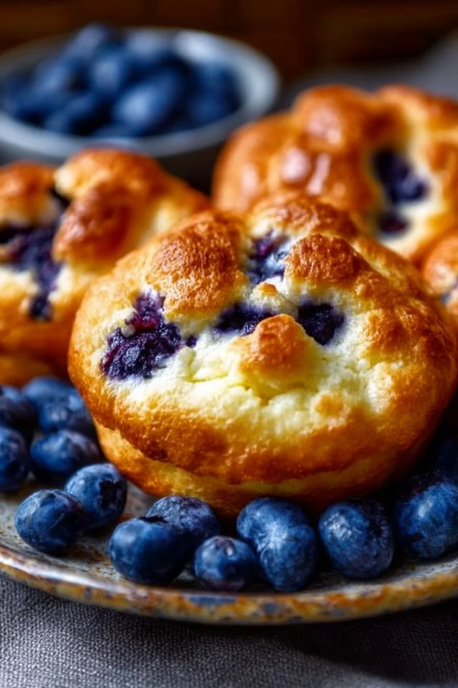 Cottage Cheese Blueberry Cloud Bread
