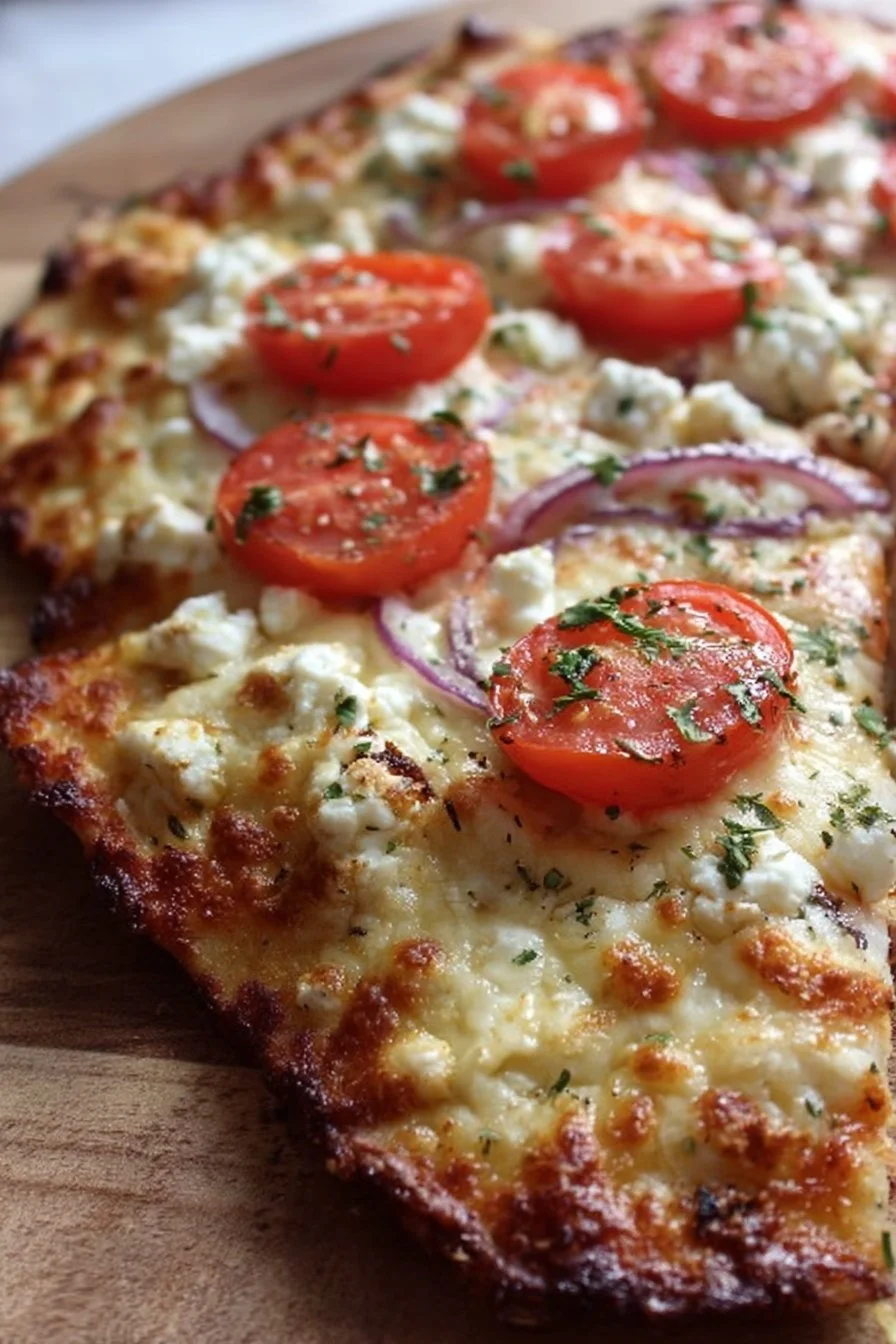 Cottage Cheese Flatbread Pizza