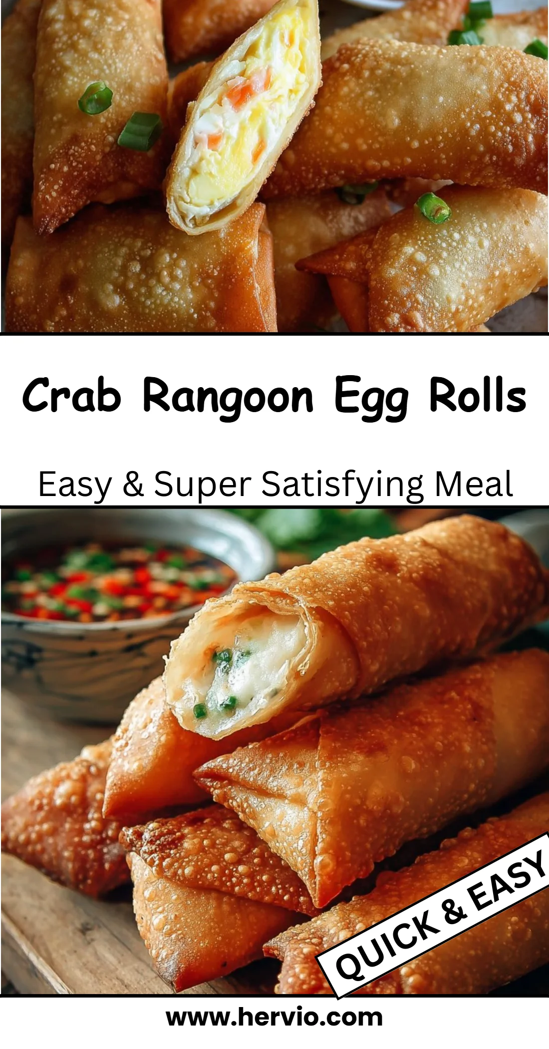 Crab Rangoon Egg Rolls