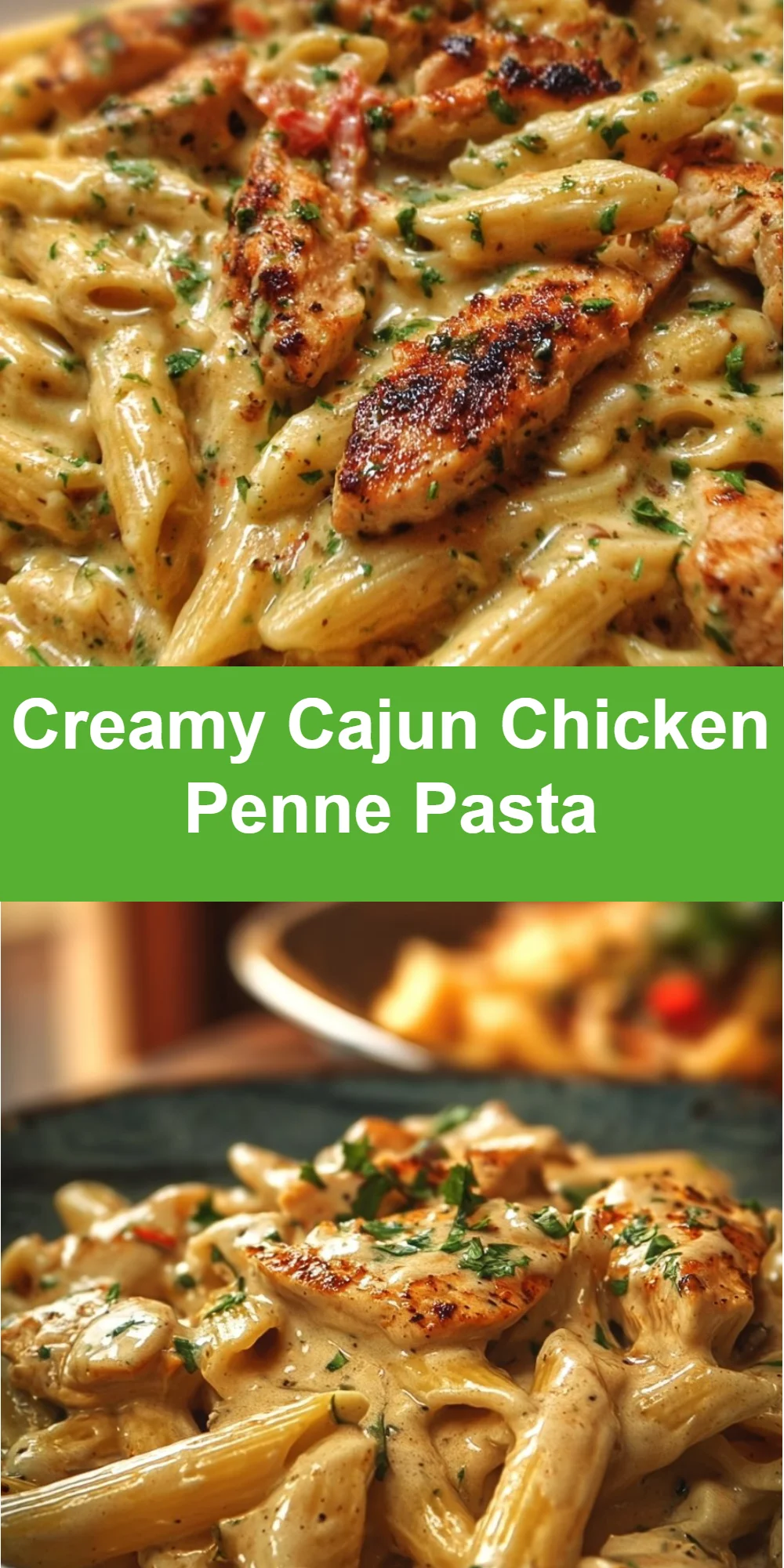Creamy Cajun Chicken Penne Pasta
