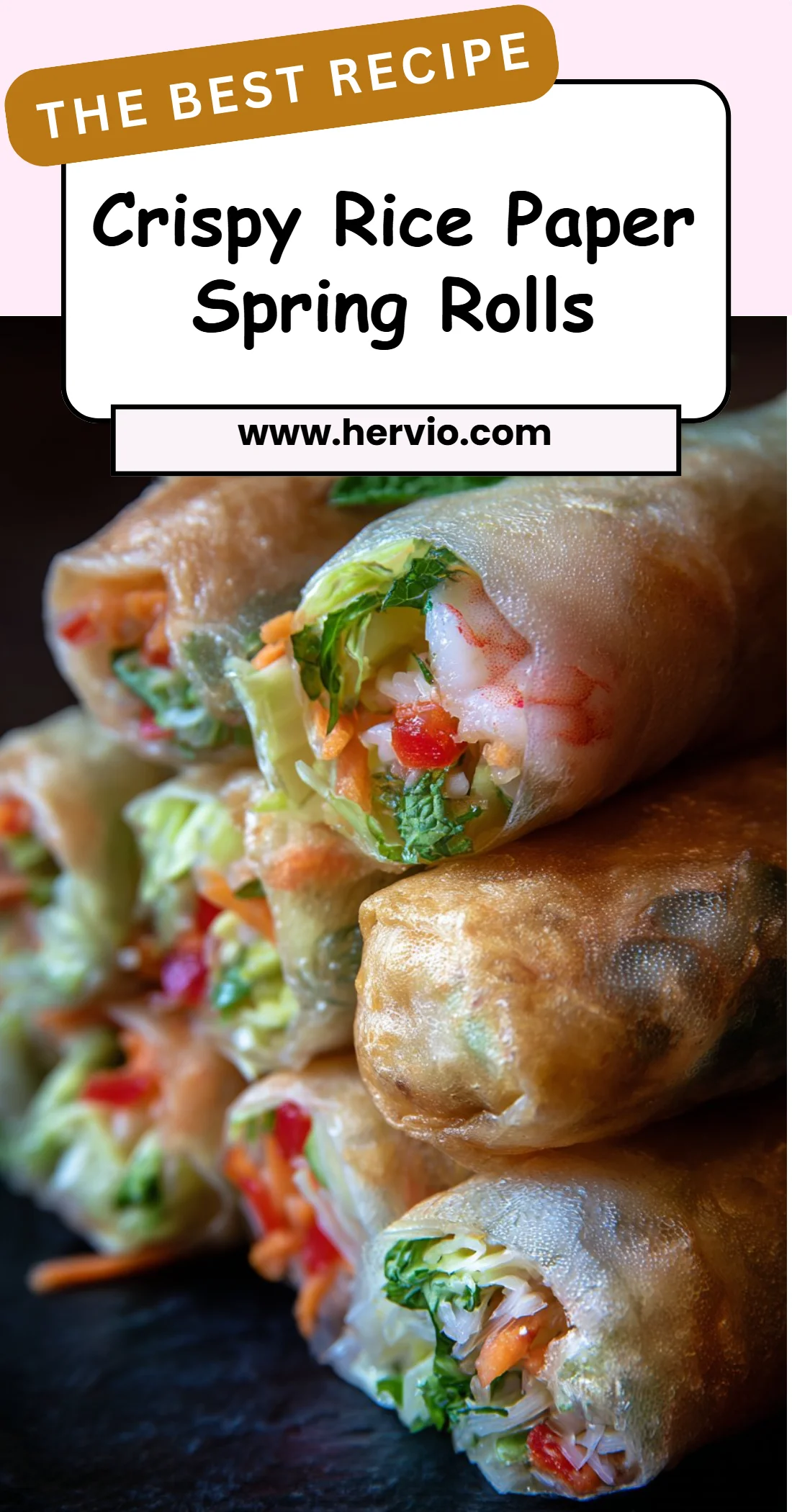 Crispy Rice Paper Spring Rolls