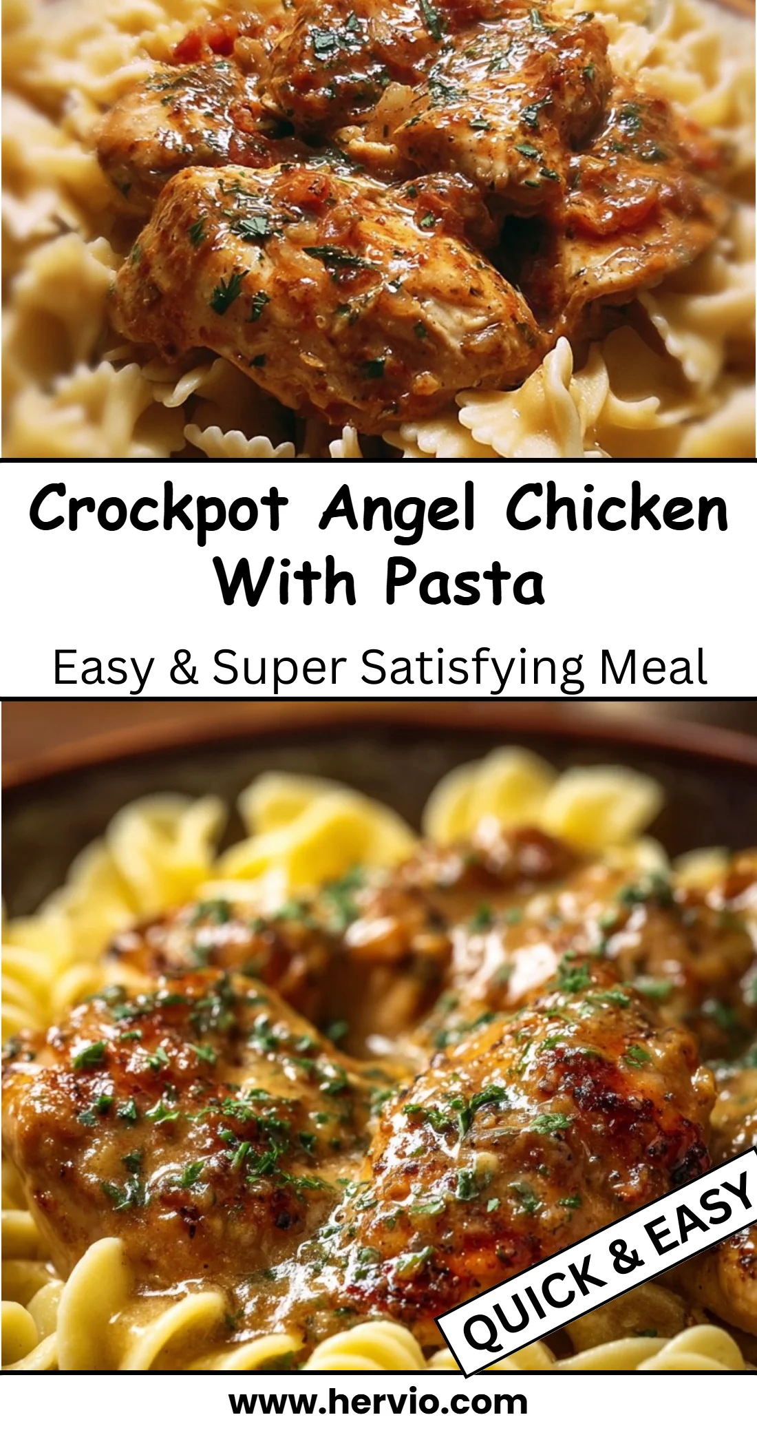 Crockpot Angel Chicken With Pasta