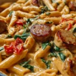 easy creamy tuscan chicken sausage pasta skillet 2026 03 04 223427 683x1024 1