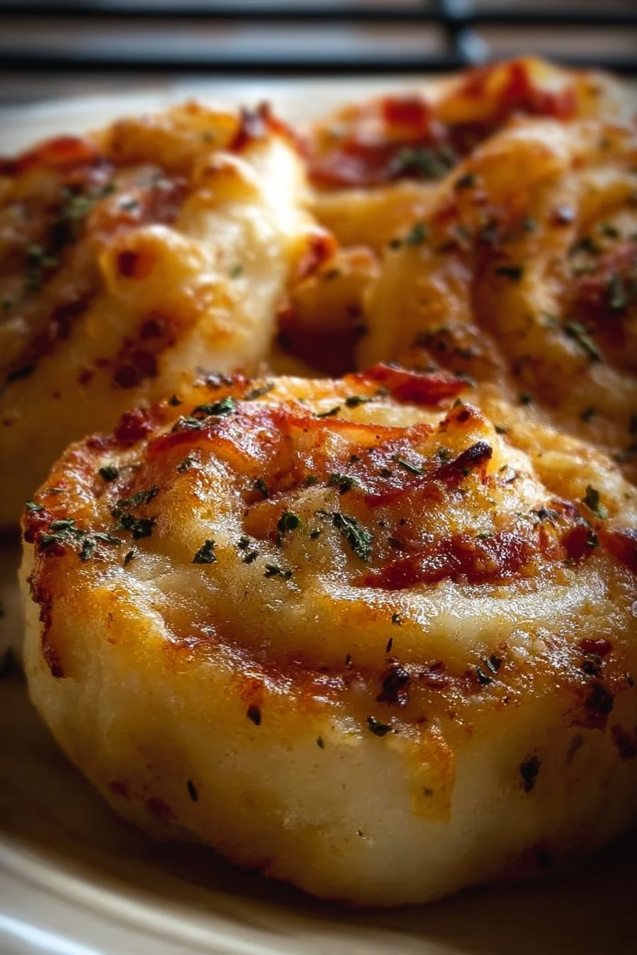 Delicious easy pizza pinwheels loaded with cheese and pepperoni.