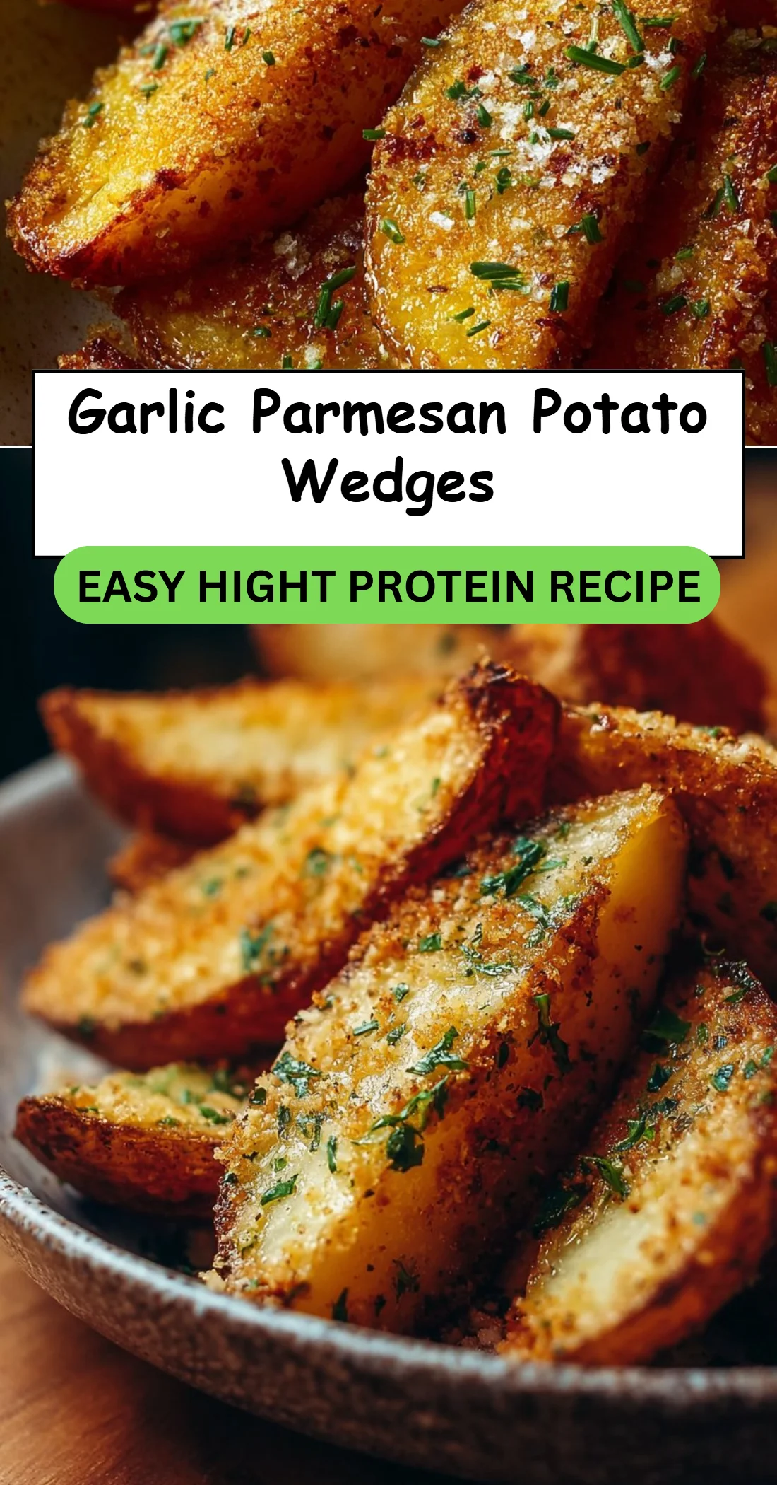 Garlic Parmesan Potato Wedges