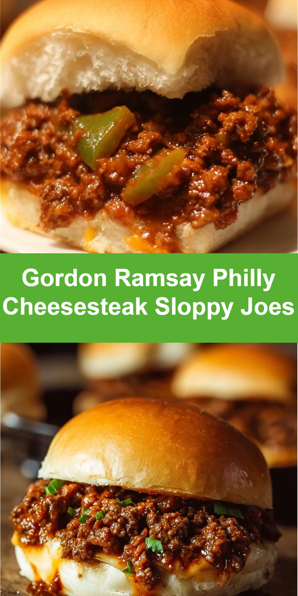 Gordon Ramsay Philly Cheesesteak Sloppy Joes