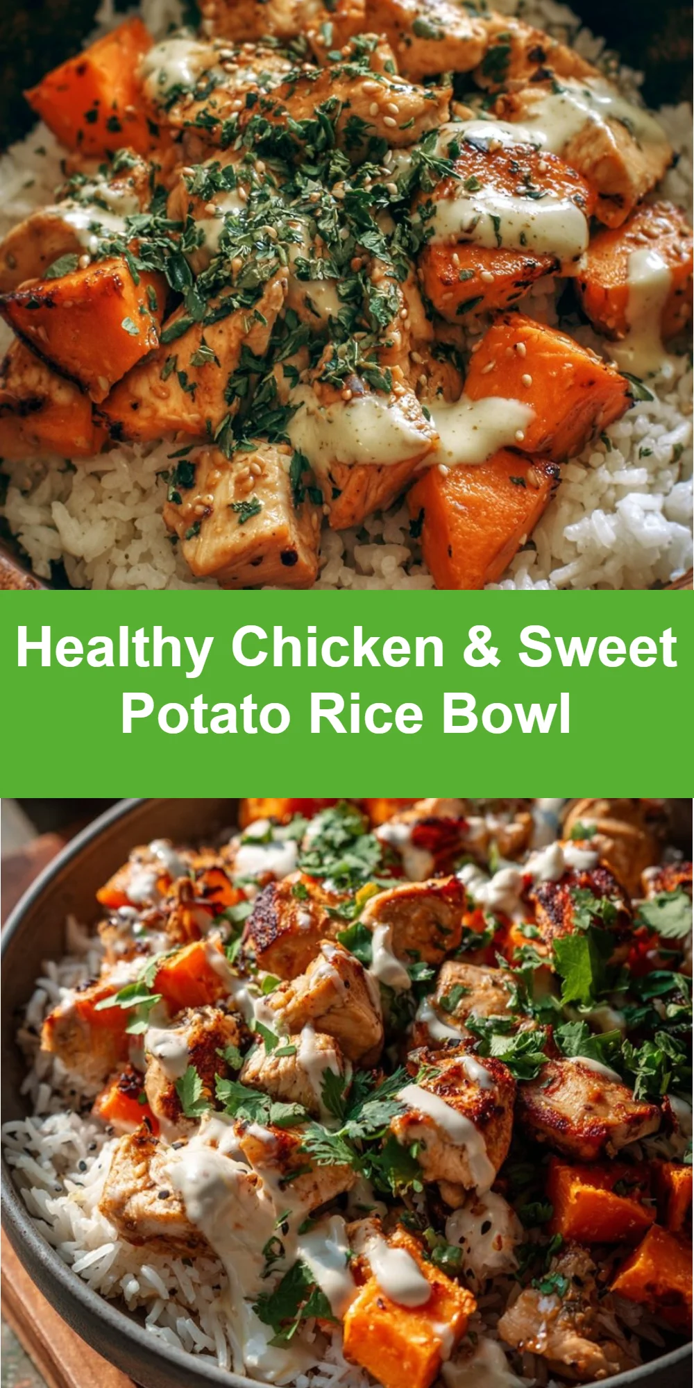 Healthy Chicken & Sweet Potato Rice Bowl