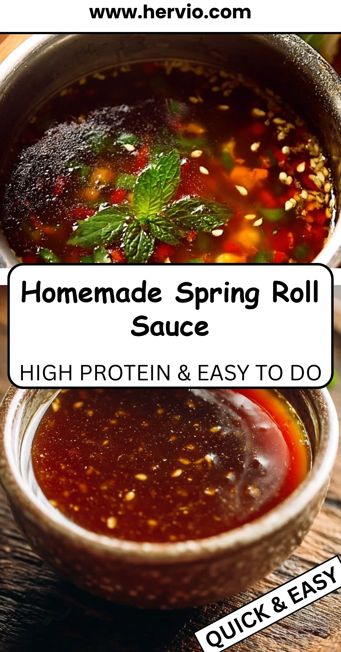 Homemade Spring Roll Sauce
