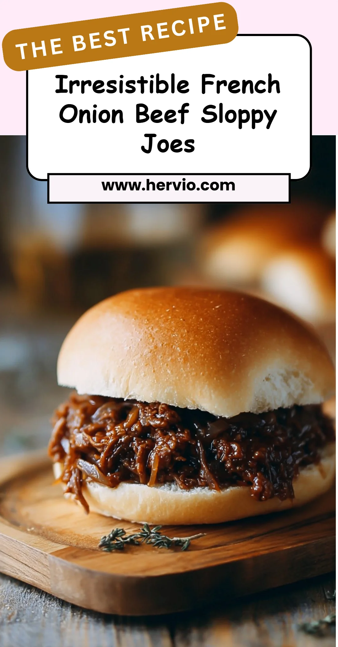 Irresistible French Onion Beef Sloppy Joes