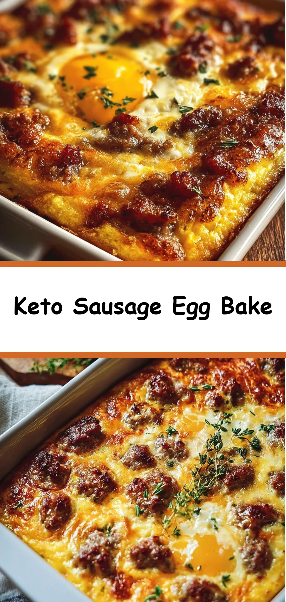 Keto Sausage Egg Bake