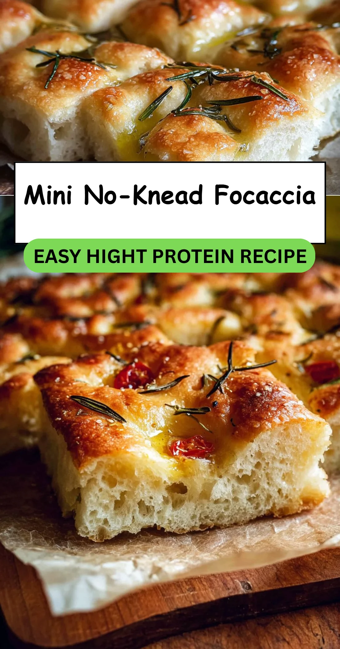 Mini No-Knead Focaccia