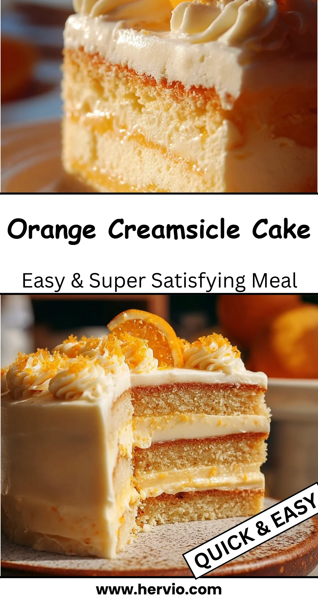 Orange Creamsicle Cake