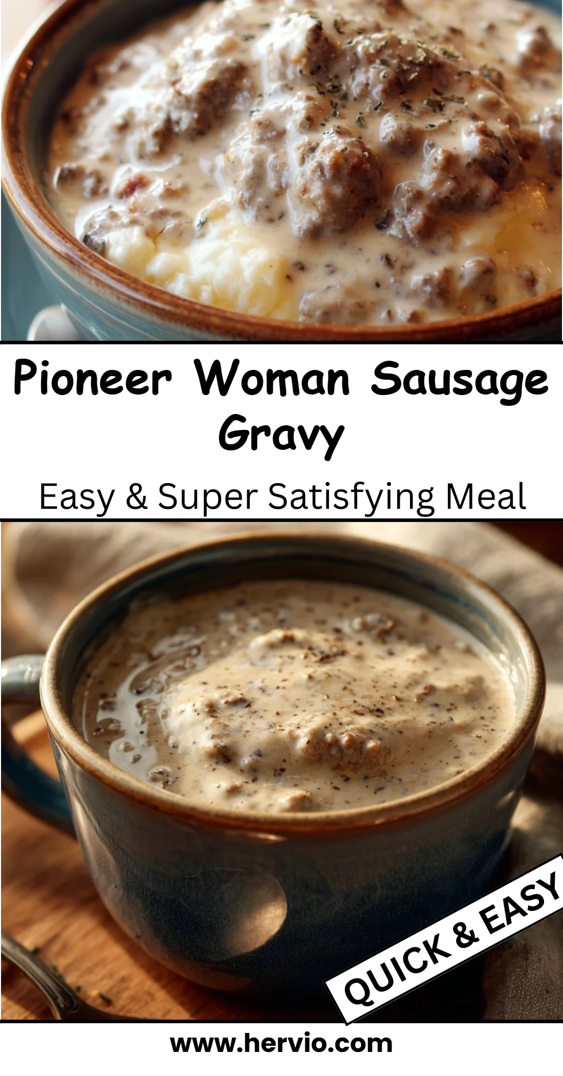 Pioneer Woman Sausage Gravy