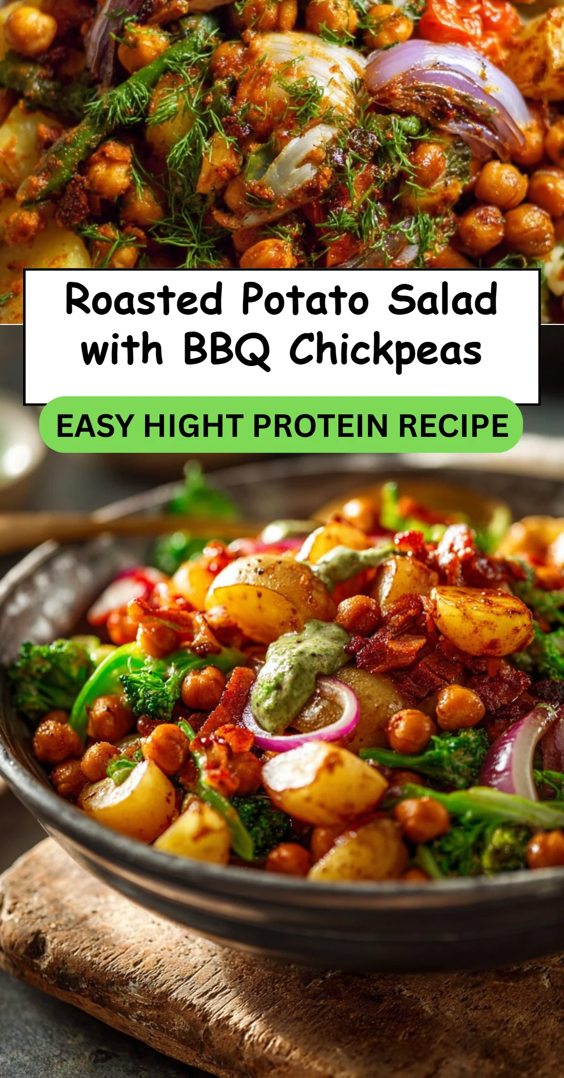 Roasted Potato Salad with BBQ Chickpeas