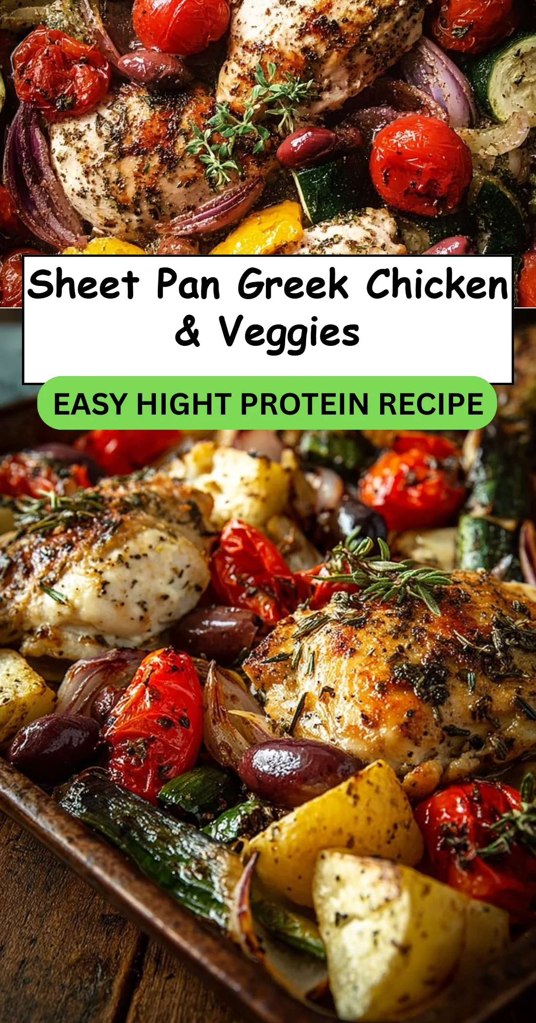 Sheet Pan Greek Chicken & Veggies