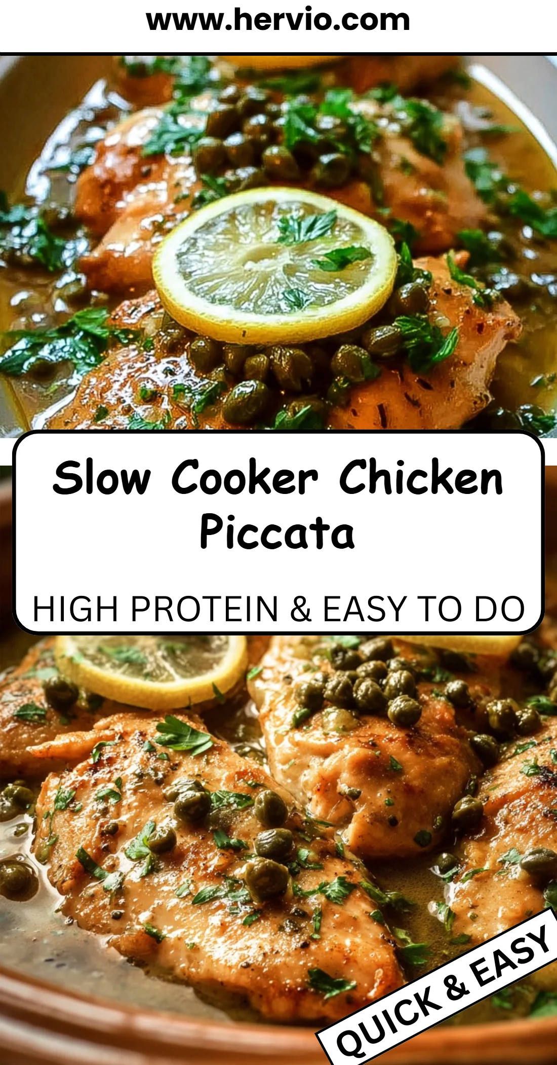 Slow Cooker Chicken Piccata