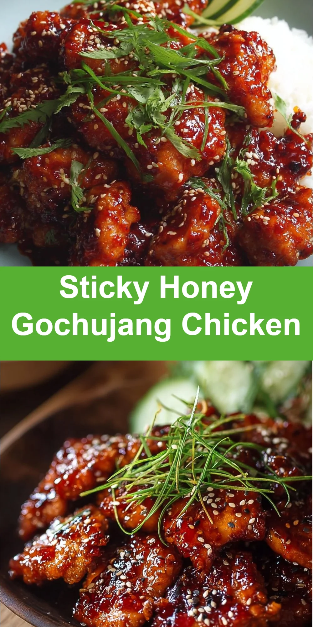 Sticky Honey Gochujang Chicken