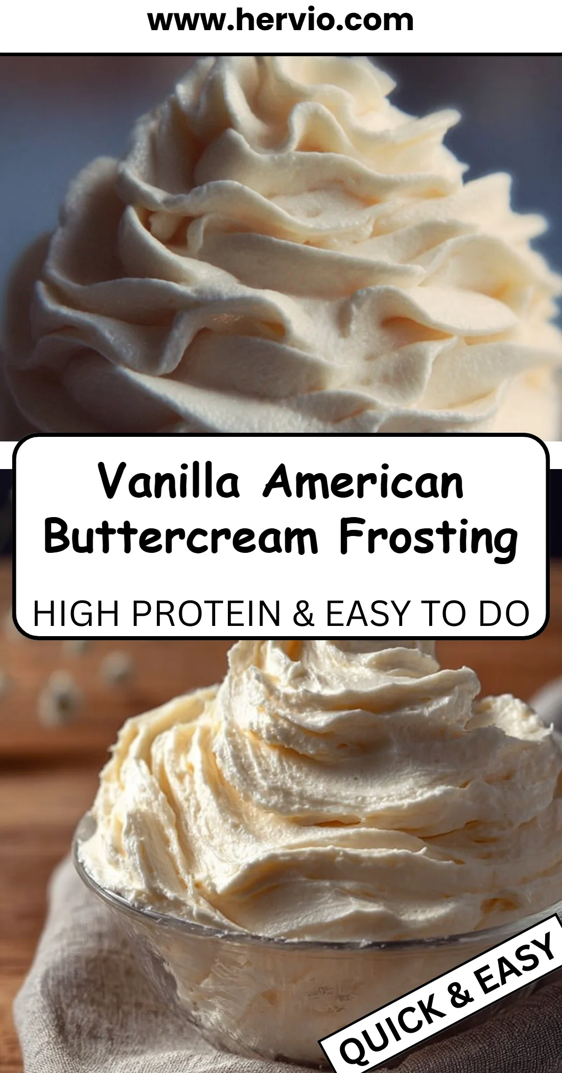 Vanilla American Buttercream Frosting