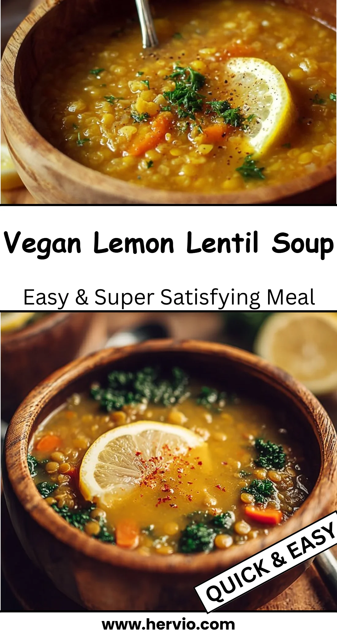 Vegan Lemon Lentil Soup