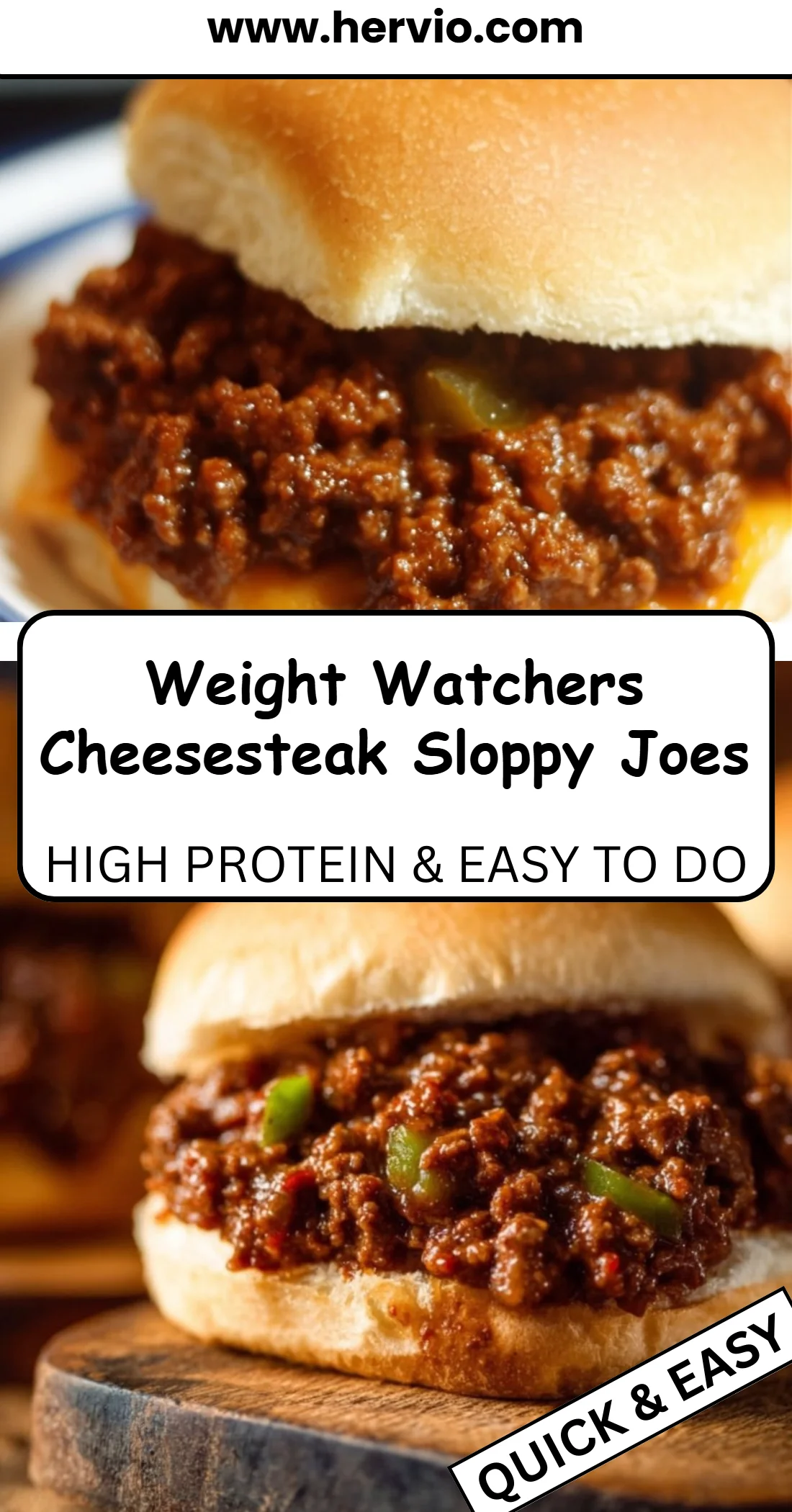 Weight Watchers Cheesesteak Sloppy Joes