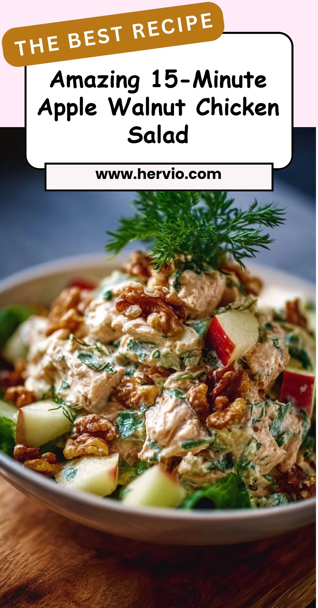 Amazing 15-Minute Apple Walnut Chicken Salad