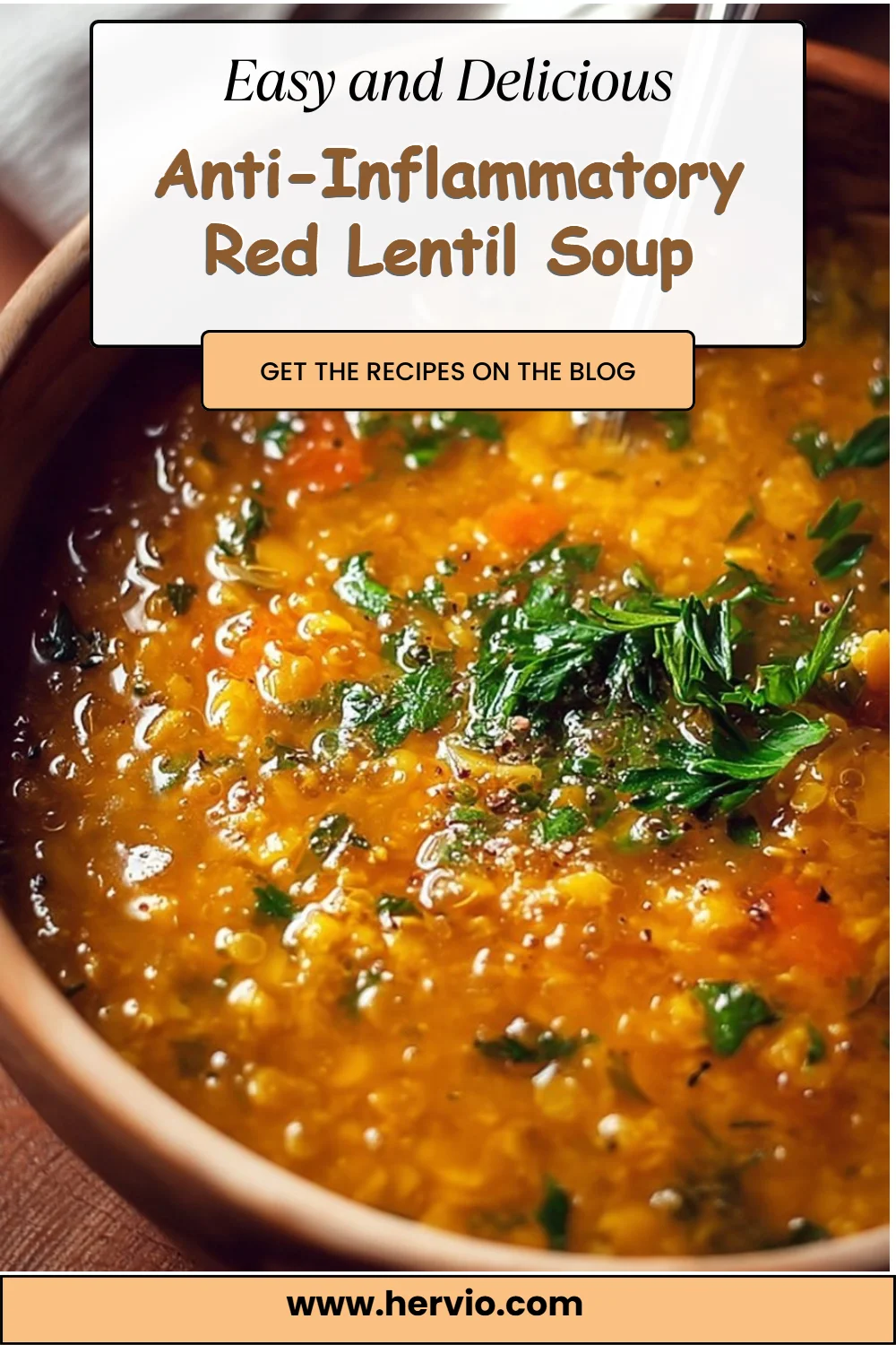 Anti-Inflammatory Red Lentil Soup