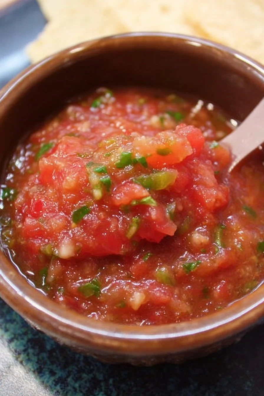 Fresh ingredients for the best homemade salsa recipe