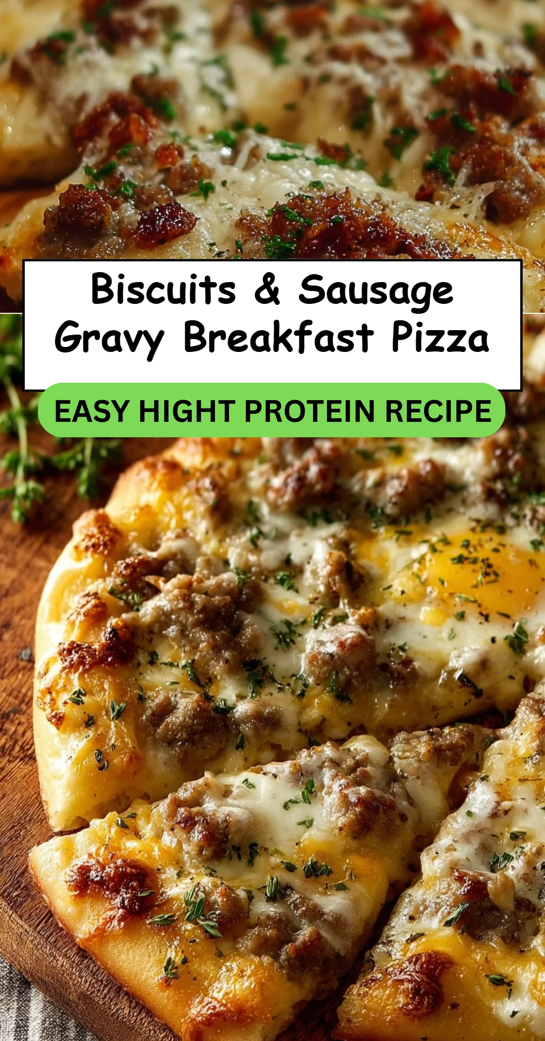 Biscuits & Sausage Gravy Breakfast Pizza
