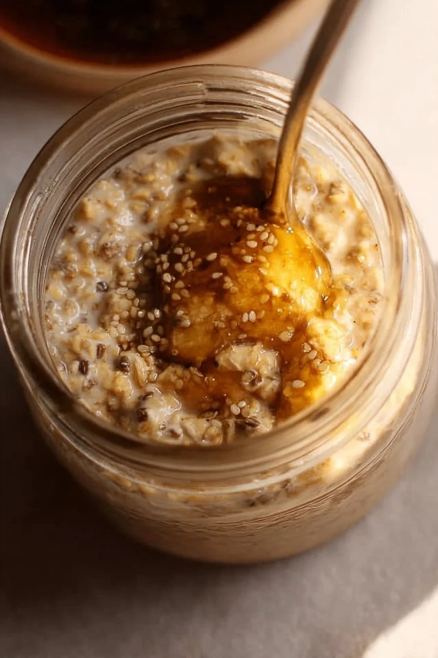 Brown Sugar Overnight Oats 2 Delicious brown sugar overnight oats topped with fresh fruits and nuts.