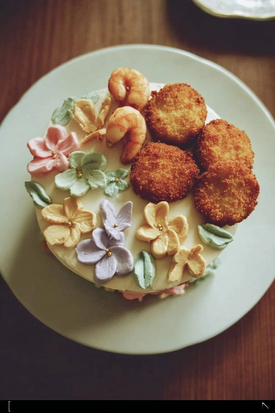 Comfort Food Delight 2 Delicious comfort food dishes displayed on a rustic dining table
