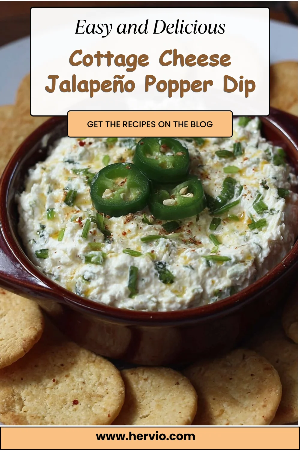 Cottage Cheese Jalapeño Popper Dip