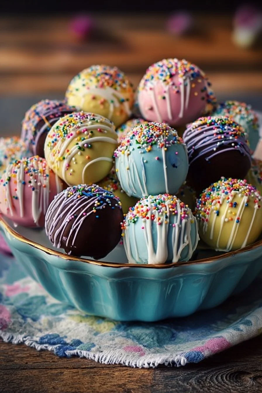Delicious Easter Egg Oreo Balls decorated for a festive celebration